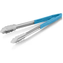 WAS Germany 20x HACCP Universalzange HACCP Tongs, 30 cm, blau Chromstahl 18/0