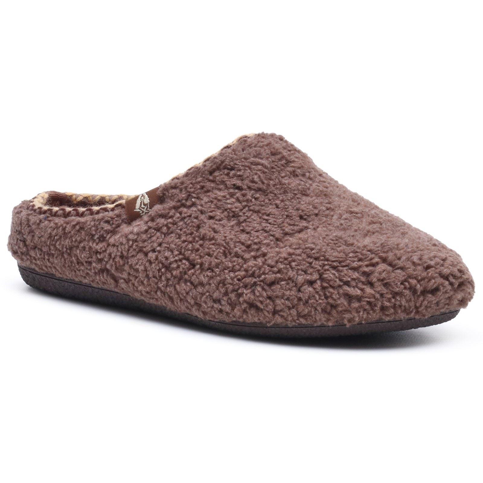 Hush Puppies Goede Textiel Damesslippers in Chocolade