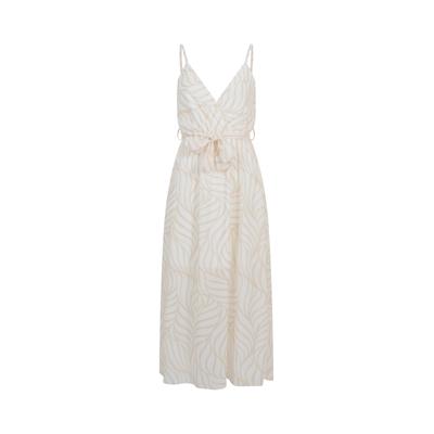 A-Linien-Kleid CLOUD 5IVE "CLOUD 5IVE Maxi Dress", Damen, Gr. XS, US-Größen, beige, 100% Polyester, normal, Kleider