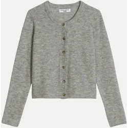 Cardigan aus Bouclé-Garn Grau L