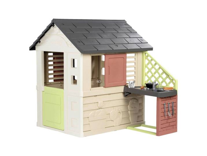 Smoby Spielhaus, Salbeigrün, Kunststoff, 99x114.70x23.60 cm, Freizeit & Co, Gartenspielzeug, Spielhäuser