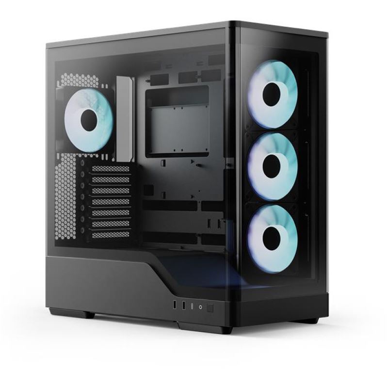 AeroCool P500A Midi Tower ohne Netzteil schwarz
