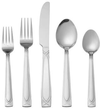 Pfaltzgraff Mabel 30-Piece Flatware Set with Caddy