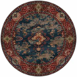 Bamyum Kinevart Bedruckter 200x200 Teppich Chenille-Druck Maschinell Hergestellt