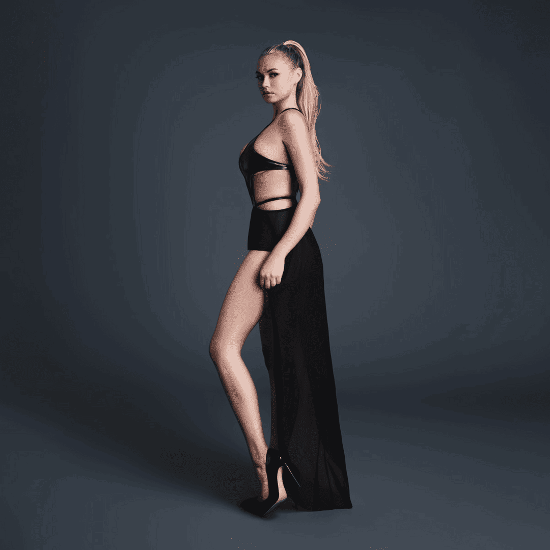 Allure Body en vinyle effet latex avec jupe en tulle
