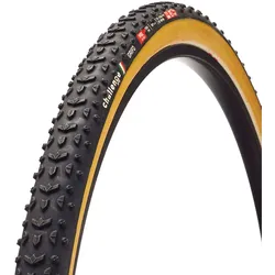 CX-Reifen Grifo Pro Handmade Tubular, Challenge, Pro-Series, 300 TPI, PPS Pannenschutz, Smart-Compound, Reifenflanke: braun, für 20-28 mm Felgenbreite Empfohlener Reifendruck 1.5-2.5 bar (max. 6), Größe: 33-622, Farbe: Schwarz/braun, Gewich