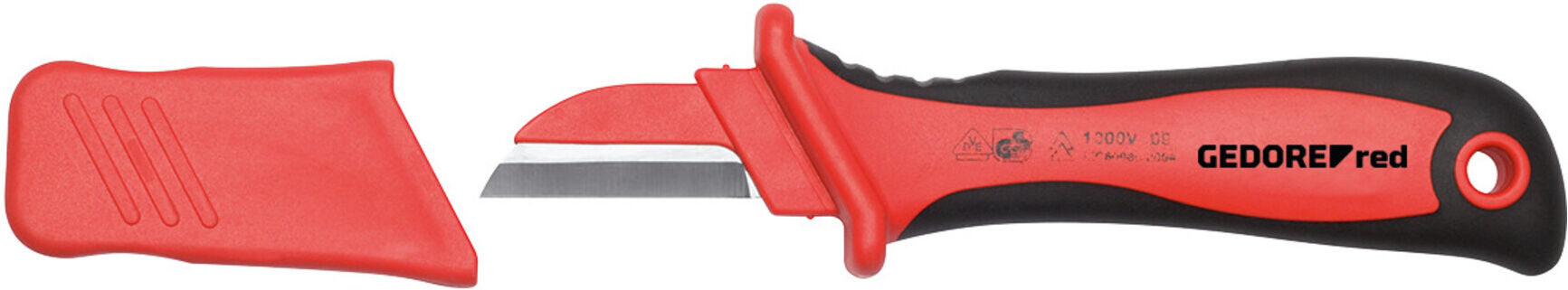Gedore R93220028 2K-VDE-Kabelmesser Klingenlänge 45mm 185mm ; Gedore Red (3301415)