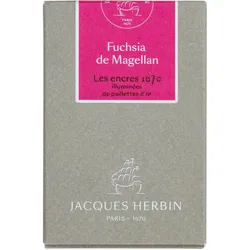 Jacques Herbin, Ersatzpatronen + Tintenfass, Tinte für Füllhalter (Gold, Pink, 50 ml)