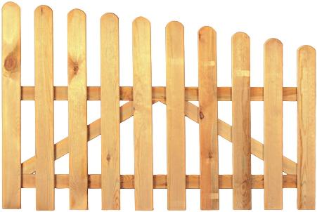 TETZNERJENT T&J-Gartenzaun Tor Hochbogen 300 x 80/100 cm 08436033