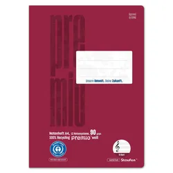 Staufen® Notenheft Lineatur 14 Notenlineatur DIN A4