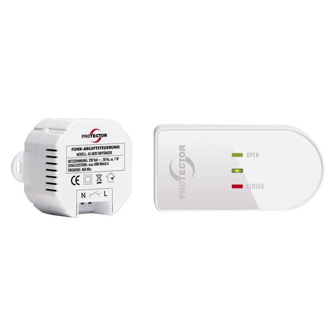 Protector Funk-Abluftsteuerung AS 6020.3 1000 W Weiss, Braun (AS 6020.3)