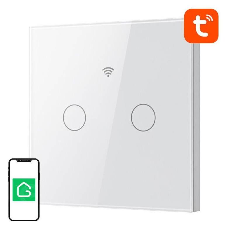 Gosund Smart Touch WiFi Light Switch SLS2 (Optional N, Dual) (SW12)