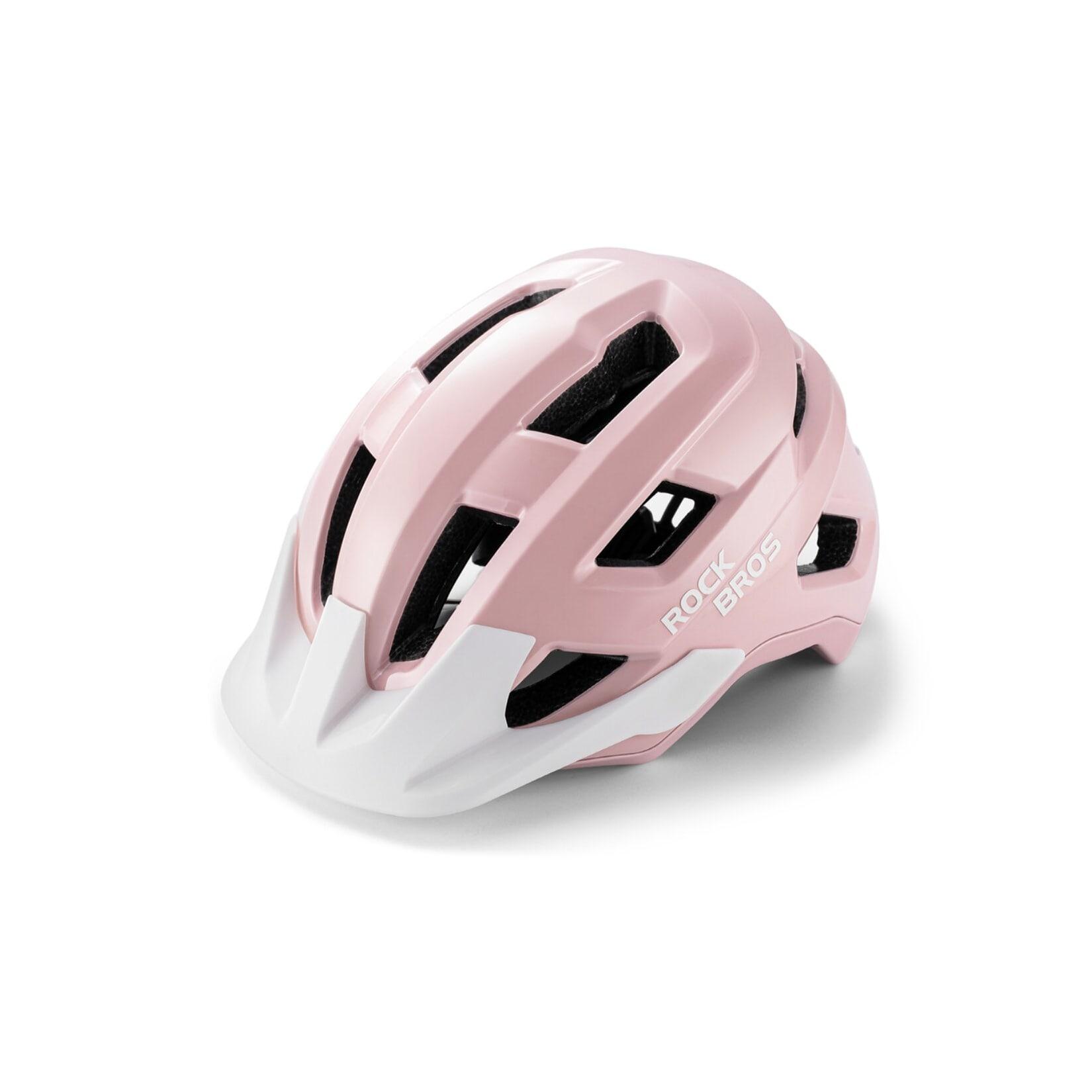 Rockbros LK-67 Jugend-Fahrradhelm mit abnehmbarem Visier 54–58 cm Rosa