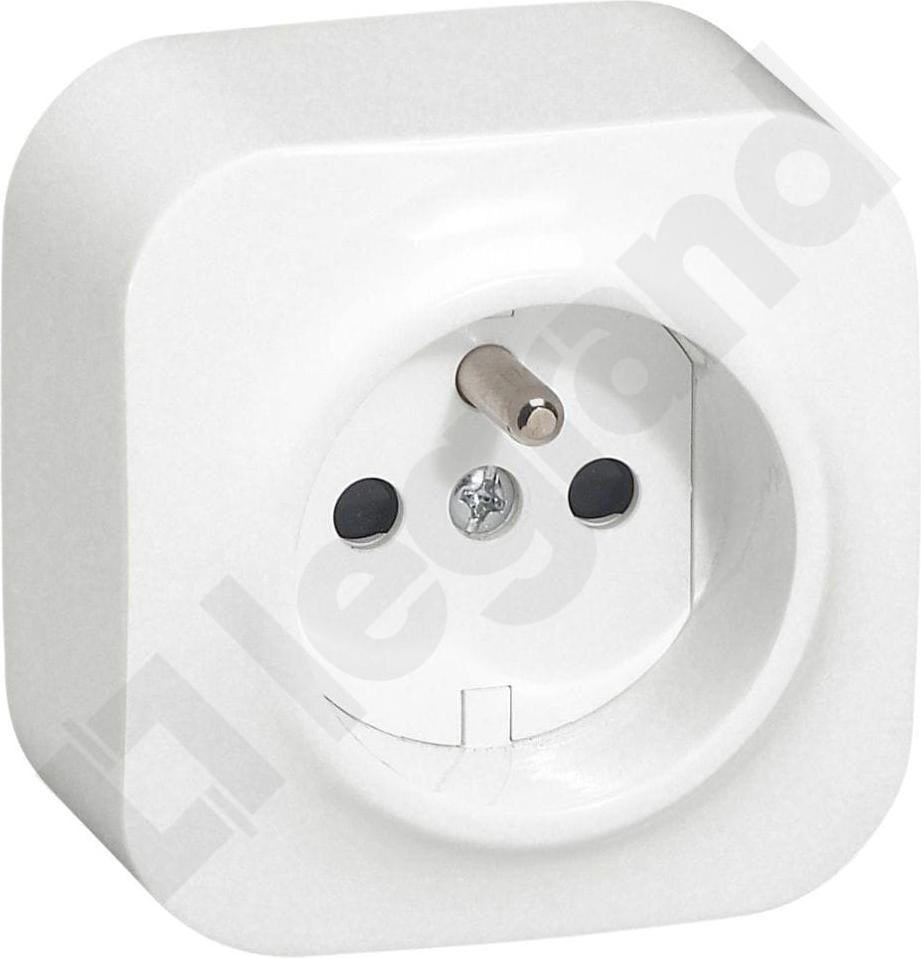 Legrand FORIX IP20 Wandcontactdoos 2P+Z, 16A - 250V, wit