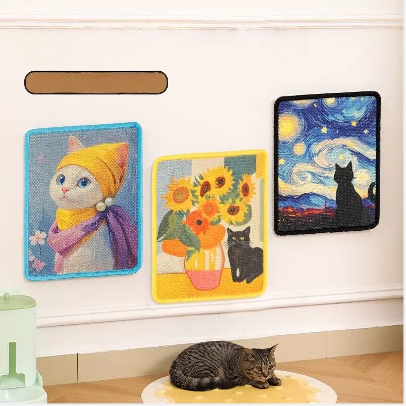 INF Grattoir Vertical en Sisal pour Chat - Protège les Meubles et Satisfait l'Instinct de Griffade