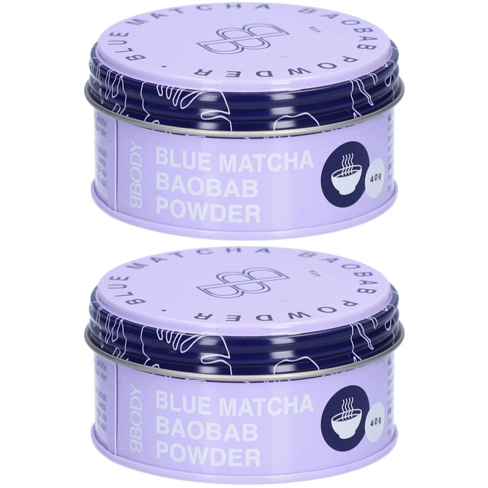 Bbody Blue Matcha Baobab Powder Duopack 2x40 g Tee