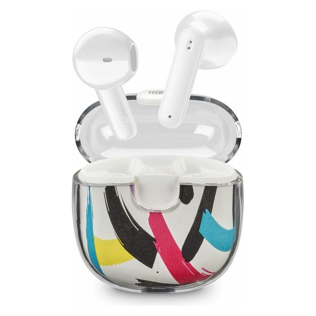 Music Sound Drip Bluetooth-Kapselkopfhörer mit transparentem Gehäuse und originellen Mustern (Keine Geräuschunterdrückung, 19 h, Kabellos) (8018080458057)