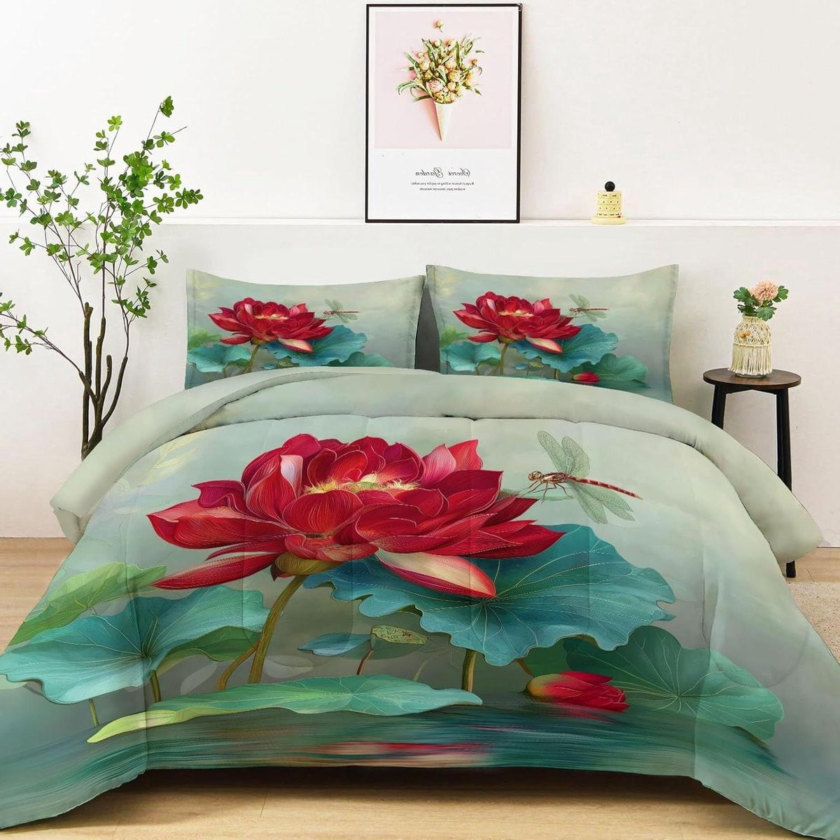 Dekbedset 4 seizoenen comfort lichtgroen 160 x 200 cm