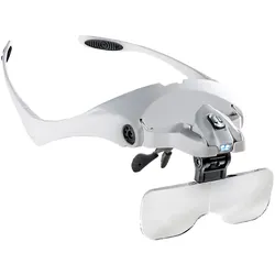 Brillenlupe mit LED Lupe Brille Sehhilfe