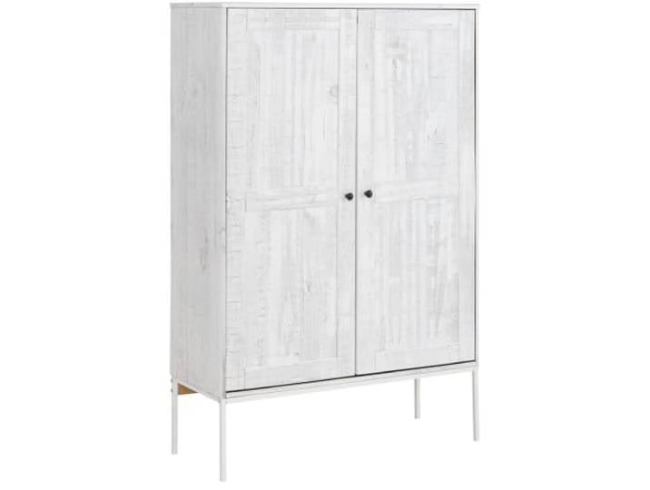 Vitrine mit 2 Türen in Pine Crème White