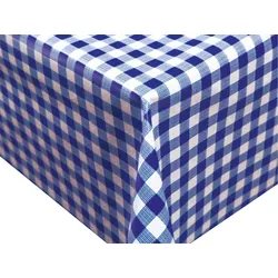 Tischdecke TREND Karo | Blau - 140 cm