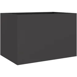 Helloshop26 - Hochbeet für Pflanzen Blumen Terrasse Garten 62 x 47 x 46 cm schwarzer Stahl 02_0037758