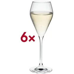 Rona Proseccoglas Prosecco 09 Mode 240 ml /-/ 0,1 l 6 Stück transparent, 21.5 cm
