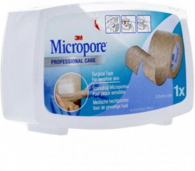 Micropore Nastro Chirurgico 3m Marrone Rocchetto 5mx25mm