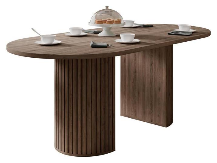 MIRJAN24 Tisch Wotkon, Esszimmer Tisch (Farbe: Nuss Okapi)
