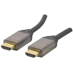 Tecline HDMI PREMIUM Highspeed Kabel mit Ethernet, High Qualitiy, HDMI St. A / St. A,, 1,0 m Hochwertiges 4K (1 m), Videokabel, Schwarz