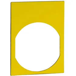Schneider Electric ZBY41101 Typenschild 30 x 40 gelb - schwarze Beschriftung  - 10 Stück