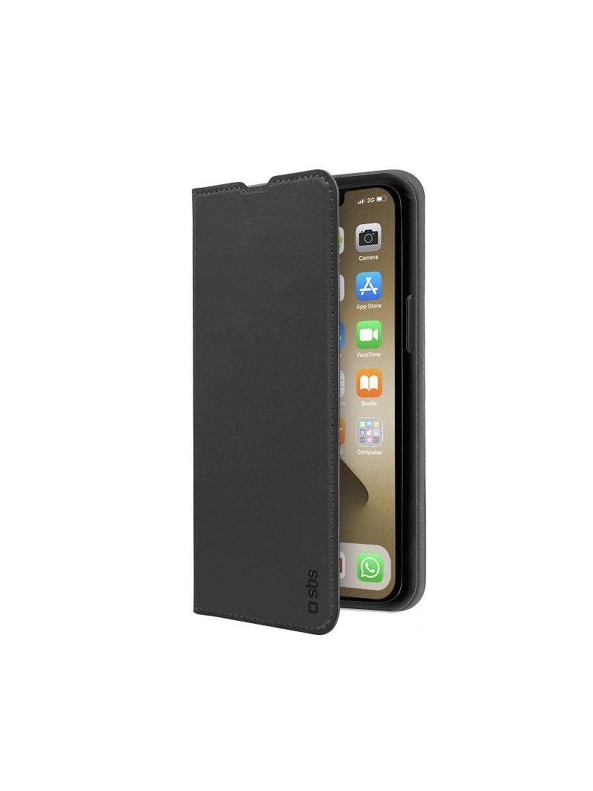 SBS Book Wallet Lite Case for iPhone 13 Pro Max - Black