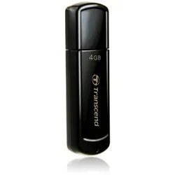 Transcend JetFlash 350 USB-Flash-Laufwerk 4 GB USB 2.0, Schwarz