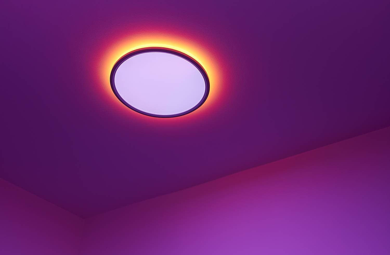 Nordlux Liva Smart Color Plafondlamp - Wit - Rond - RGBW LED - Diameter: 36 cm