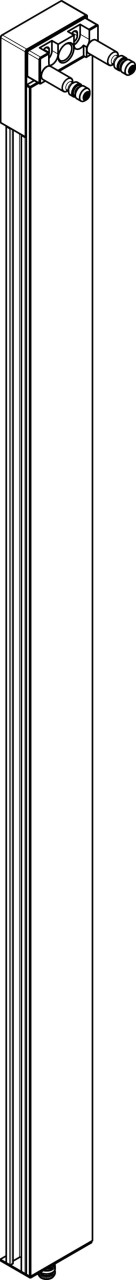 Hansgrohe Steigrohr mit Blende Showerpipe chrom , 93222000 93222000