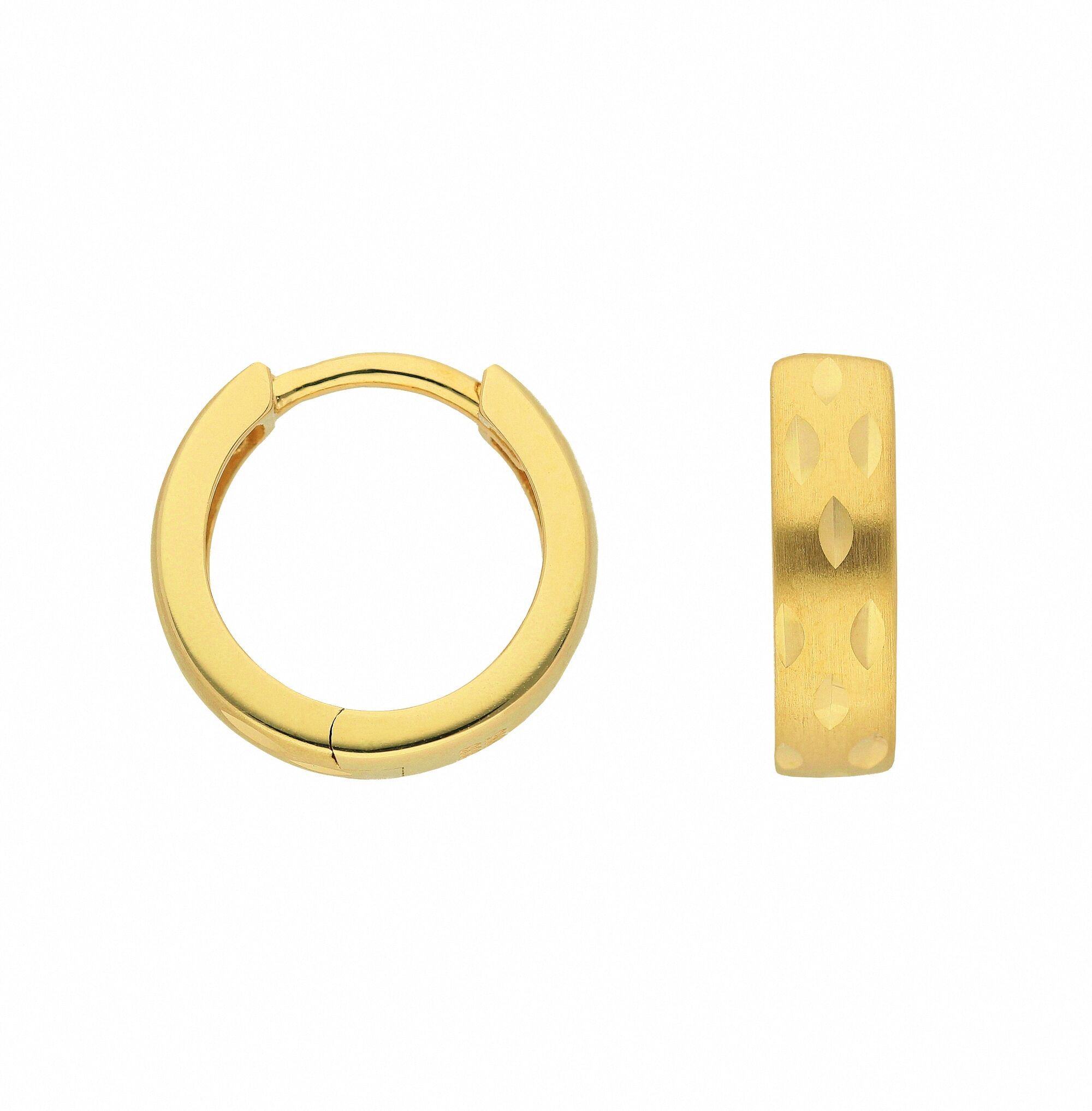 Paar Creolen ADELIA´S "Creolen Ohrringe 333 Gold ( 8K )", gold, Ohrringe, Damen, Damen, Gold, Goldohrringe