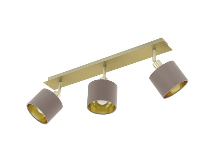Eglo Spot Valbiano Messing-gebürstet, nickel-matt Stahl B 7 cm - LED - LED Energiesparlampen