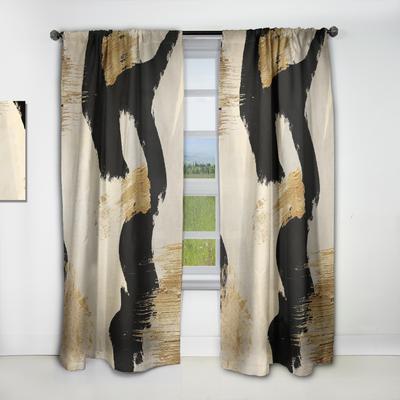 DESIGN ART Designart 'Glam Collage II' Modern Blackout Curtain Single Panel
