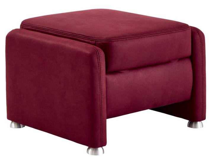 Beldomo Comfort Hocker INGOLSTADT, weinrot, Stoff