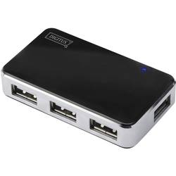 Digitus DA-70220 USB-Hub 4 Port USB-A USB 2.0 480 MBit/s Schwarz, Silber DA-70220