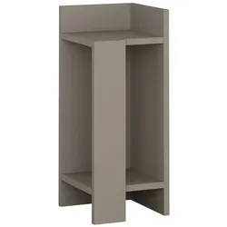 Dmora Nachttisch Dpiol, Niedrige Kommode, Tisch, Multifunktionaler Nachttisch, 25x27h60 cm, Taube