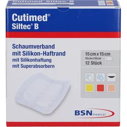 Cutimed Siltec B 15x15cm 12 ST