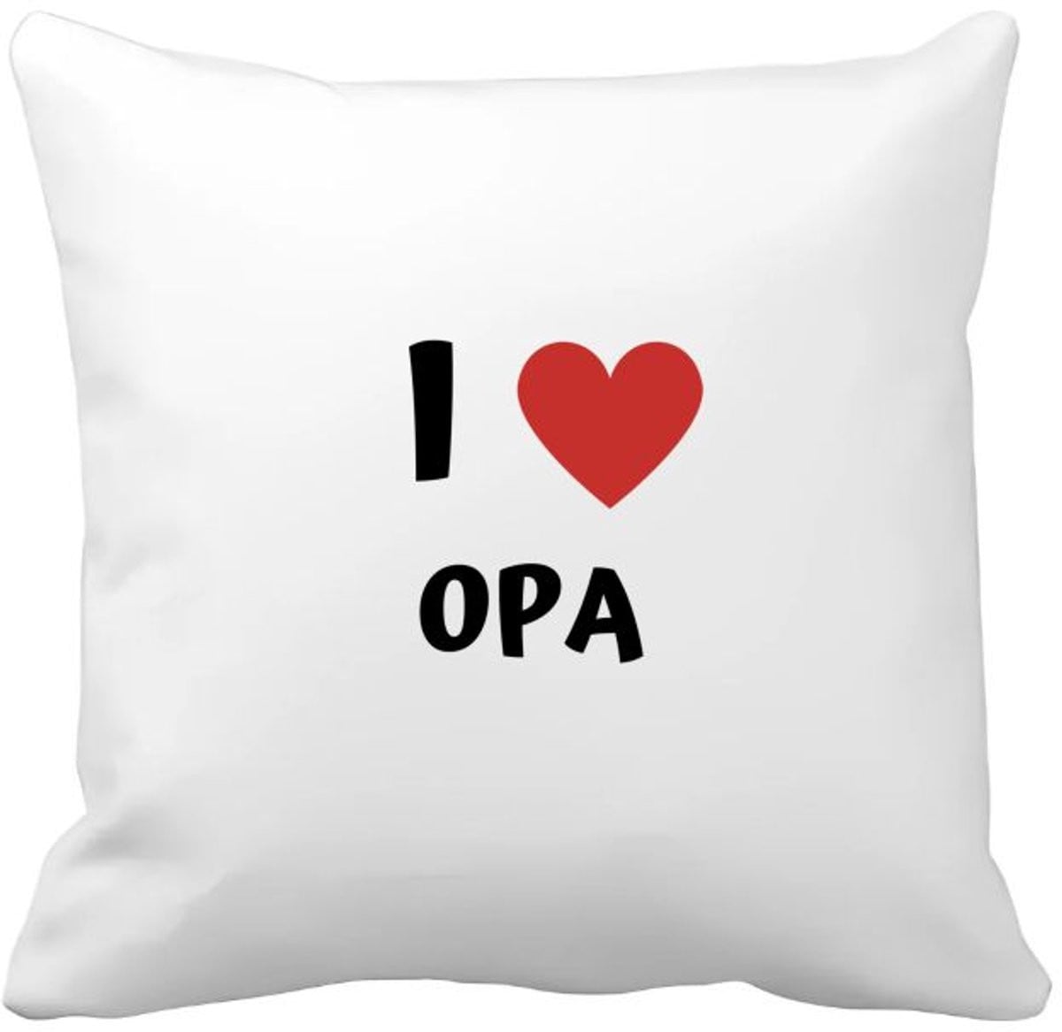 Akyol I Love Opa Kussenhoes - 40 x 40 cm