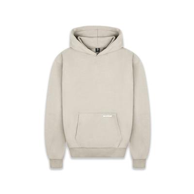 Kapuzenpullover DROPSIZE "Dropsize Herren Super Heavy Blank Hoodie", Herren, Gr. M, beige (coconutmilk), 80% Baumwolle, 20% Polyester, unifarben, Rundhals, Pullover Kapuzenpullover