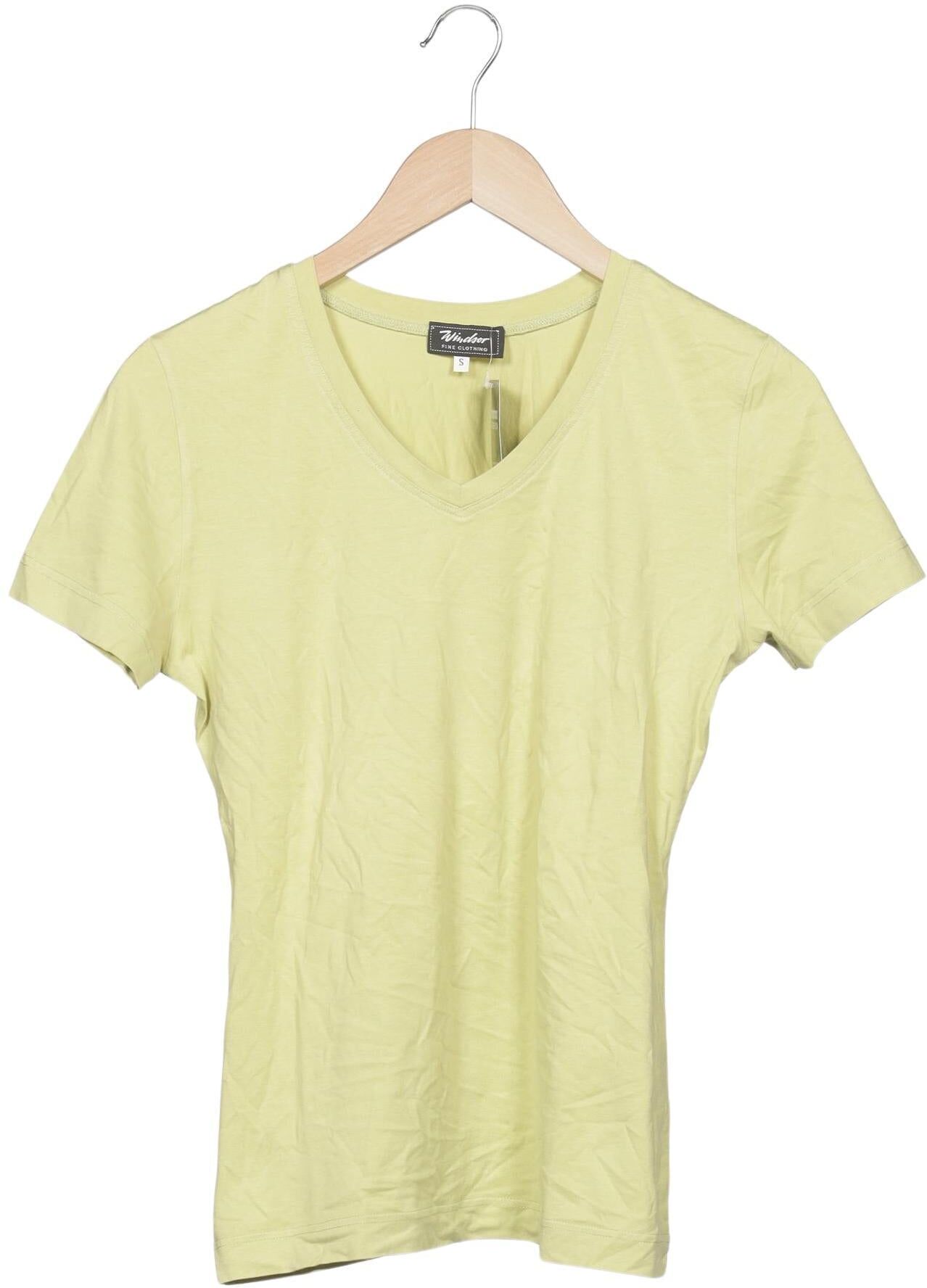 windsor. Damen T-Shirt, Hellgrün, Gr. S, Elasthan / Baumwolle - Second Hand