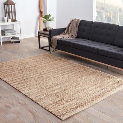 Juniper Home Solis Natural Jute Stripe Area Rug