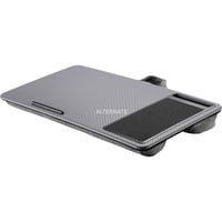 Notebook Tisch / Arbeitsplatz, bis 17" grau, Handy-Slot und Mauspad