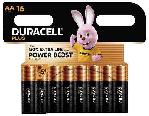 Duracell Plus Power Boost MN1500 Mignon (AA)-Batterie 1.5V 16St.