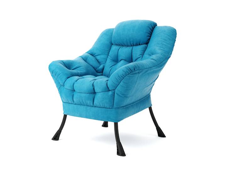 Sessel Samt SARY blau