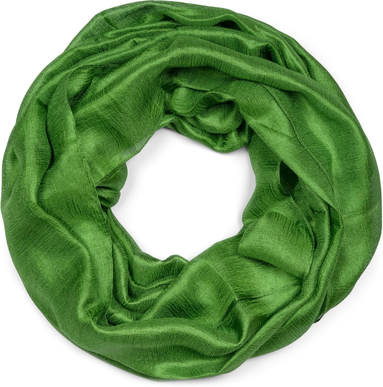 Loop STYLEBREAKER "Seidiger Einfarbiger Loop", Damen, grün, Obermaterial: 100% Viskose CV., Modisch, Modetücher Loop